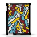 iPad 2,3 Snap Case Black - pattern 2