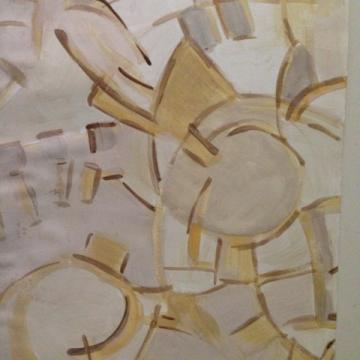 Naples Serenity, 21 ½” x 27” Gouache on paper (unframed)