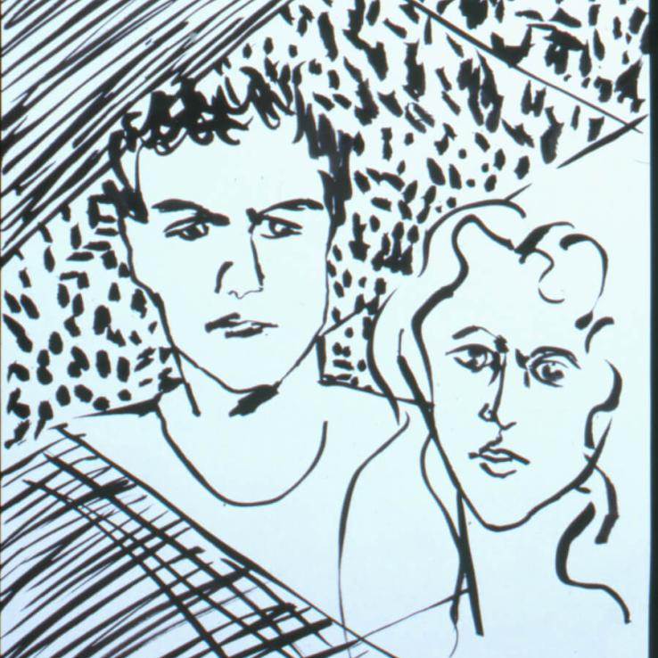 The two of Us, 14” x 17” Ink on Paper (unframed)