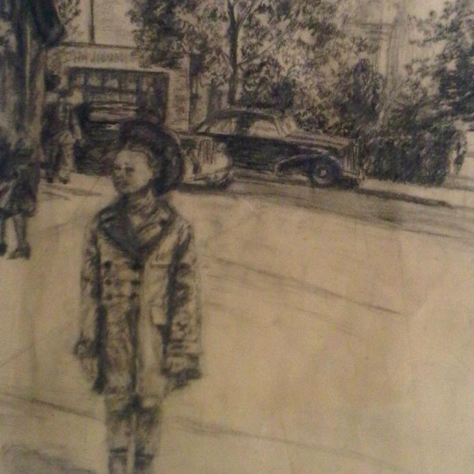 Mom, 18” x 24” Charcoal on paper (unframed)