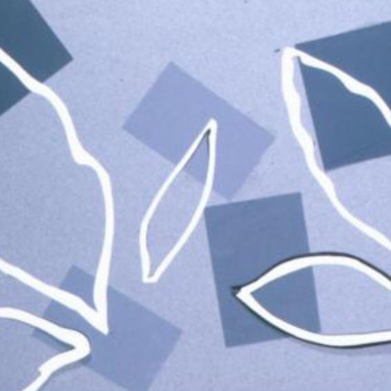 Grey Cut out collage (After Matisse), 11” x 14” Cut outs on paper (unframed)