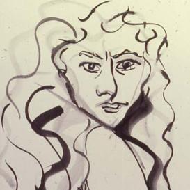 Obsessed by, 14” x 17” Ink on Board (unframed)