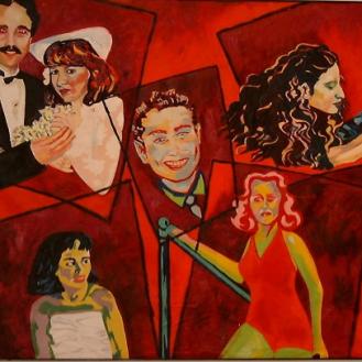 “Who’s Smiling Now, Daddy?”, 51” x 41” Oil on canvas (unframed)