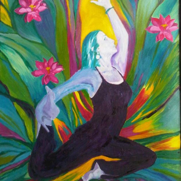 Kapotsana Oil Canvas, 18” x 24” Acrylic on canvas (unframed) SOLD