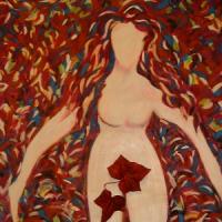 Anonymous Alone, 40” x 32” Oil on paper (unframed)