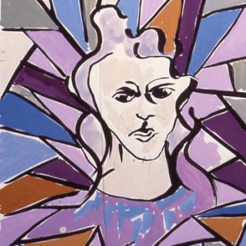 Caged, 14” x 17” Ink and Gouache on Paper (unframed)