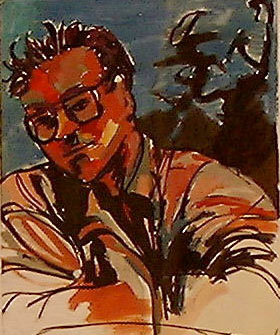 The Problem Solver, 14” x 17” Gouache on paper (unframed)