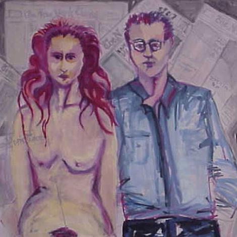 Current Events, 34” x 35” Oil on canvas (unframed)