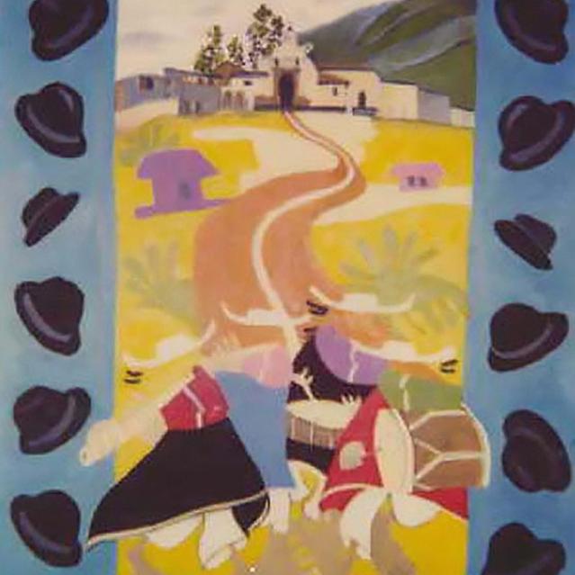 Equadorian Heartbeat, 4' x 6' Acrylic on canvas (unframed)