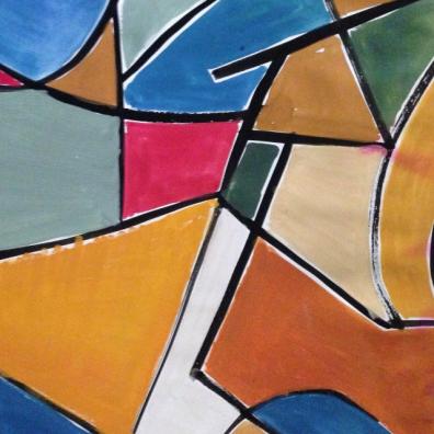 Suburban Flats, 21” x 27” Gouache on paper (unframed)